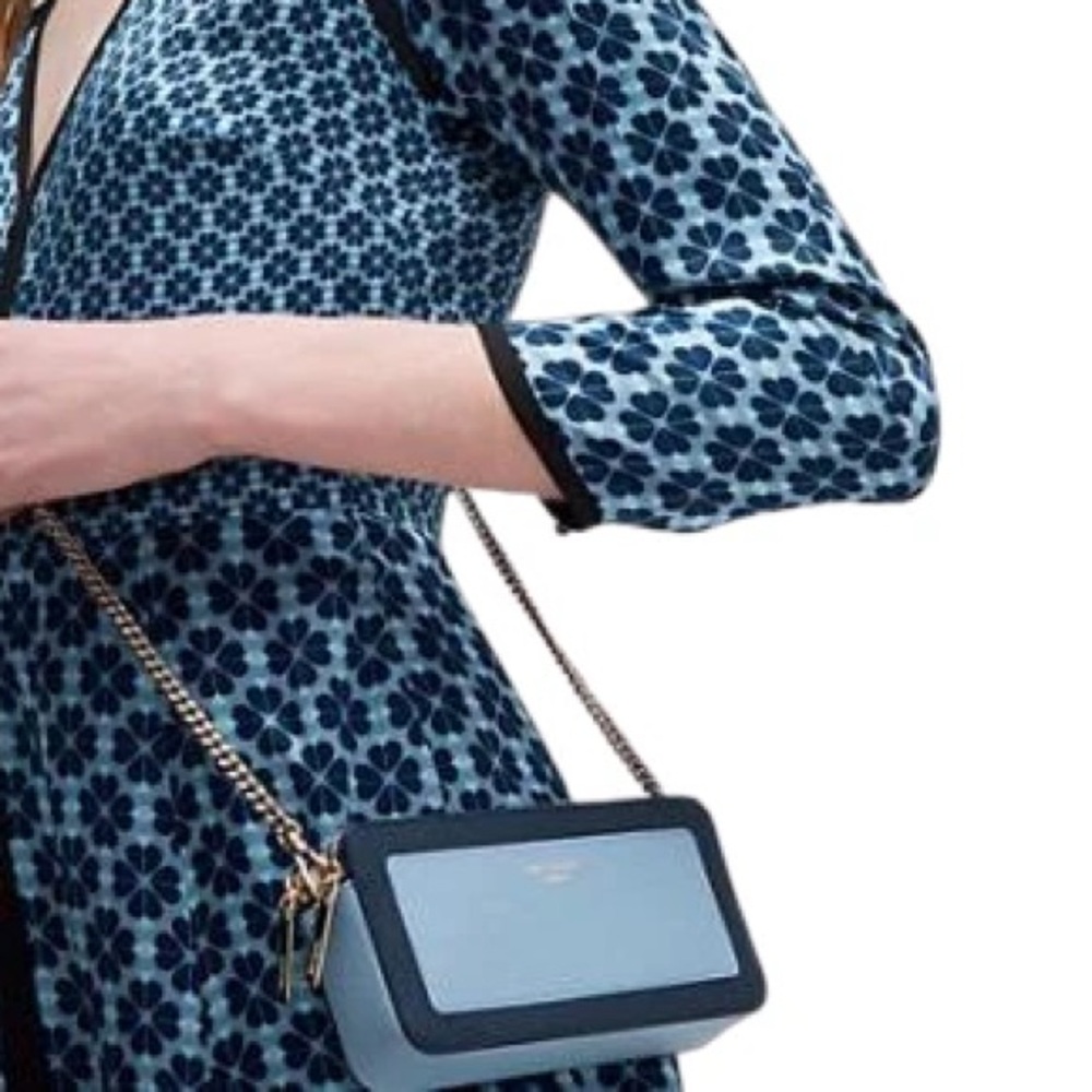 Kate Spade Margaux Double-zip Mini Crossbody, NWOT, in horizon blue